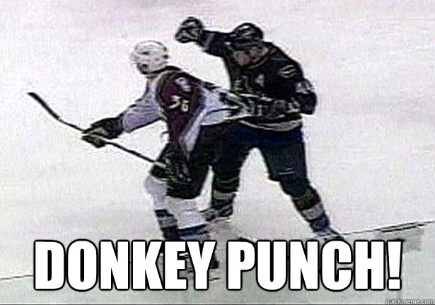  Donkey punch! -  Donkey punch!  Todd Bertuzzi Steve Moore