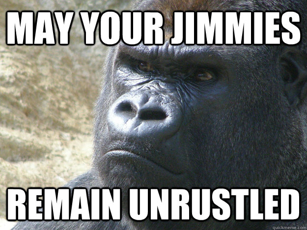 Image result for unrustled jimmies