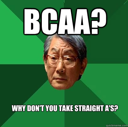 Asian parent BCAA meme