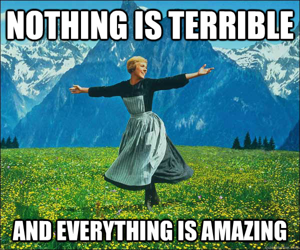 Nothing is terrible and everything is amazing - Nothing is terrible and everything is amazing  Sound of Music