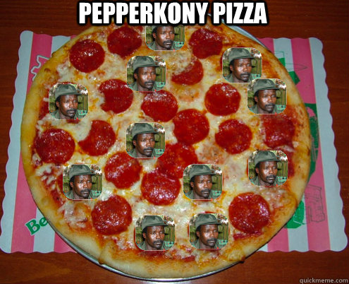 Pepperkony pizza  Kony