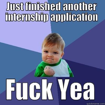 JUST FINISHED ANOTHER INTERNSHIP APPLICATION FUCK YEA Success Kid