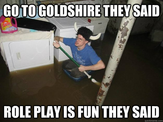 Go to Goldshire they said Role Play is Fun they said  Laundry Room Viking