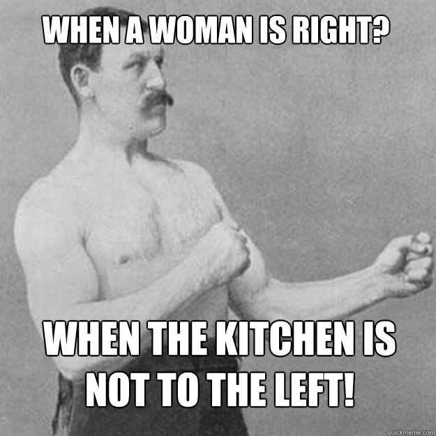 When a woman is right? When the kitchen is 
not to the left! - When a woman is right? When the kitchen is 
not to the left!  Misc