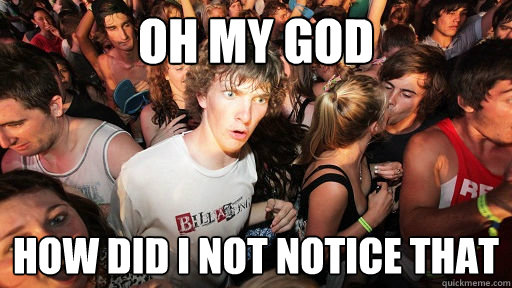 Oh my god How did i not notice that  Sudden Clarity Clarence