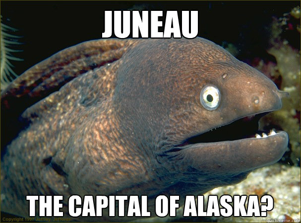 Juneau the capital of Alaska? - Juneau the capital of Alaska?  Bad Joke Eel