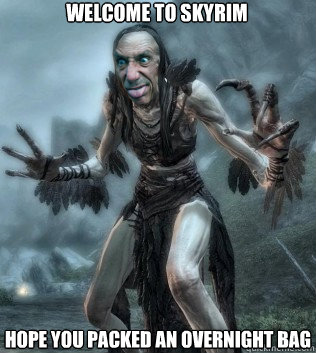 Welcome to Skyrim hope you packed an overnight bag  Skyrim Sven