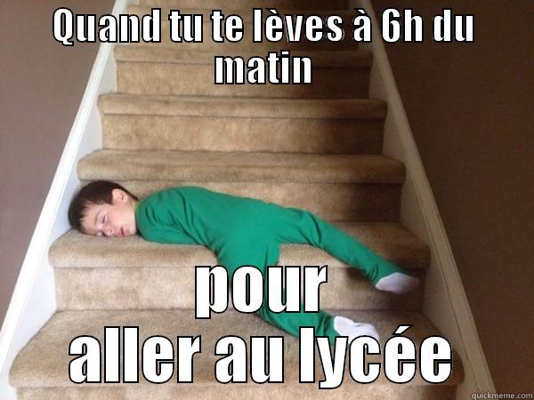 QUAND TU TE LÈVES À 6H DU MATIN POUR ALLER AU LYCÉE Misc