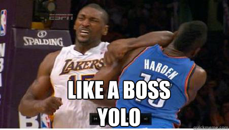 Like A Boss
YOLO - Like A Boss
YOLO  Ron Artest Like A Boss