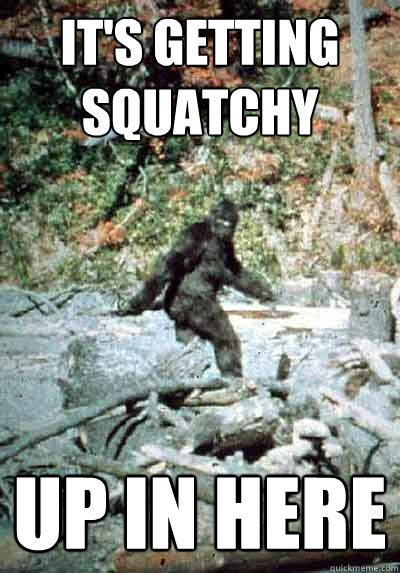 It's getting Squatchy up in here  