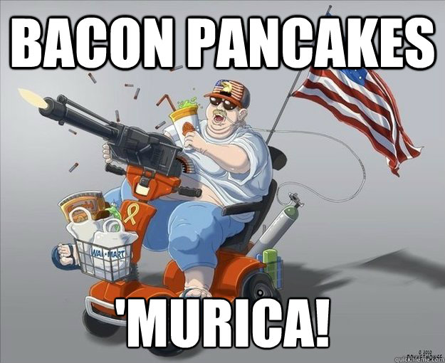 Bacon Pancakes 'Murica!  