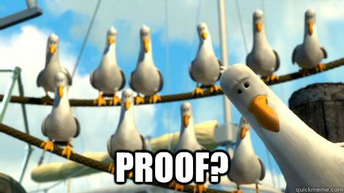  Proof?  Finding Nemo Seagulls