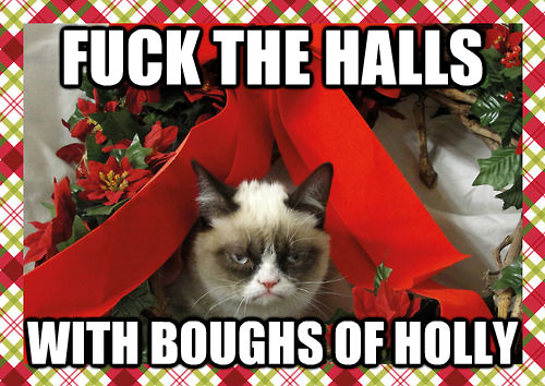 FUCK THE HALLS WITH BOUGHS OF HOLLY  merry christmas