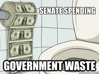 Senate Spending Government Waste - Senate Spending Government Waste  The Senate Crapper
