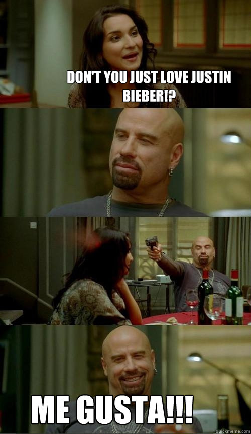 don't you just love justin bieber!? ME GUSTA!!!  Skinhead John