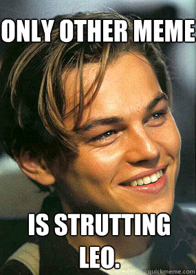 Only other meme is strutting leo.  Bad Luck Leonardo Dicaprio