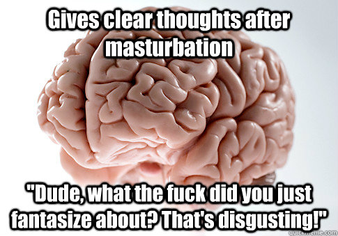 Gives clear thoughts after masturbation 
