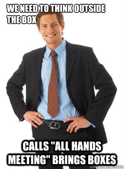 We need to think outside the box Calls 