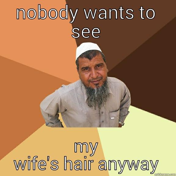NOBODY WANTS TO SEE MY WIFE'S HAIR ANYWAY Ordinary Muslim Man