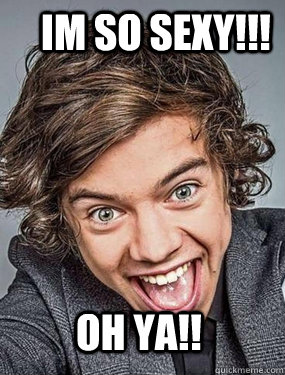 IM SO SEXY!!! OH YA!!  Harry Styles