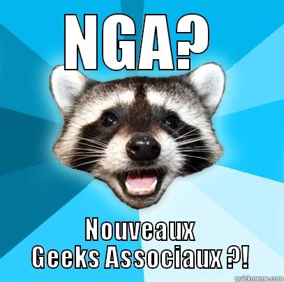 NGA? NOUVEAUX GEEKS ASSOCIAUX ?! Lame Pun Coon