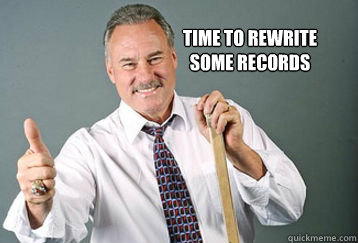 time to rewrite
some records
 - time to rewrite
some records
  TWENTY
