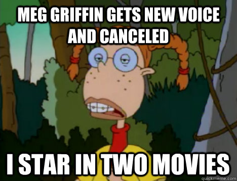 Meg Griffin gets new voice and canceled i star in two movies  Unimpressed Eliza Thornberry