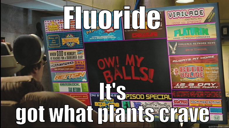 Fluoride meme - FLUORIDE IT'S GOT WHAT PLANTS CRAVE Misc