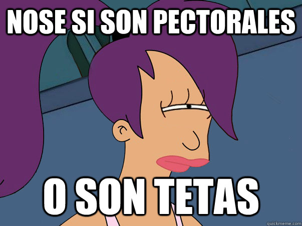 nose si son pectorales o son tetas  Leela Futurama