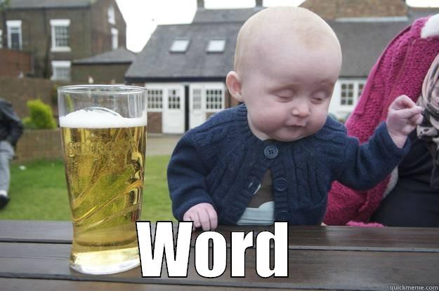  WORD drunk baby