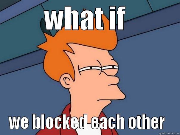 WHAT IF  WE BLOCKED EACH OTHER  Futurama Fry