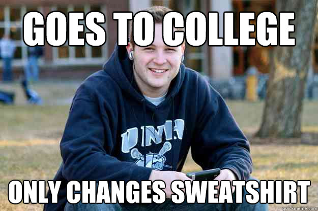 Goes to college only changes sweatshirt - Goes to college only changes sweatshirt  Successful College Senior