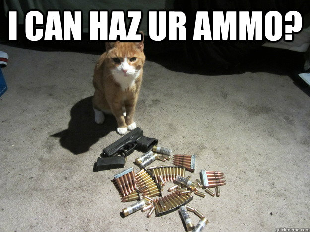 I can haz ur ammo?  - I can haz ur ammo?   ammo cat