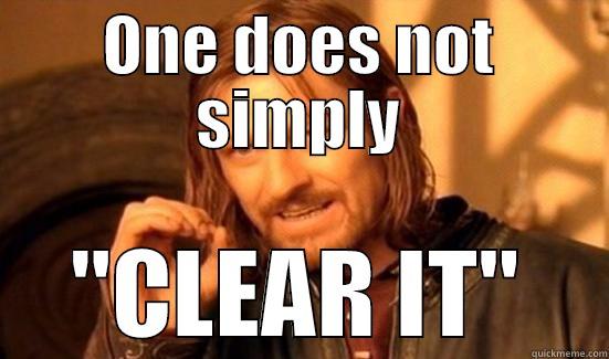ONE DOES NOT SIMPLY 