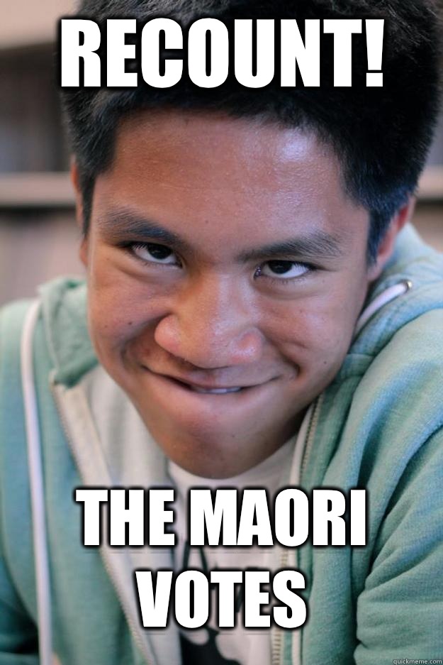 Recount! The Maori votes  Meme