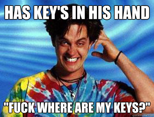 has key's in his hand 
