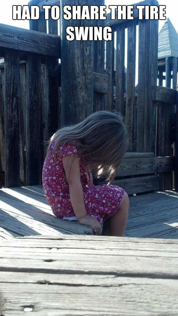 Had to share the tire swing  - Had to share the tire swing   Misc