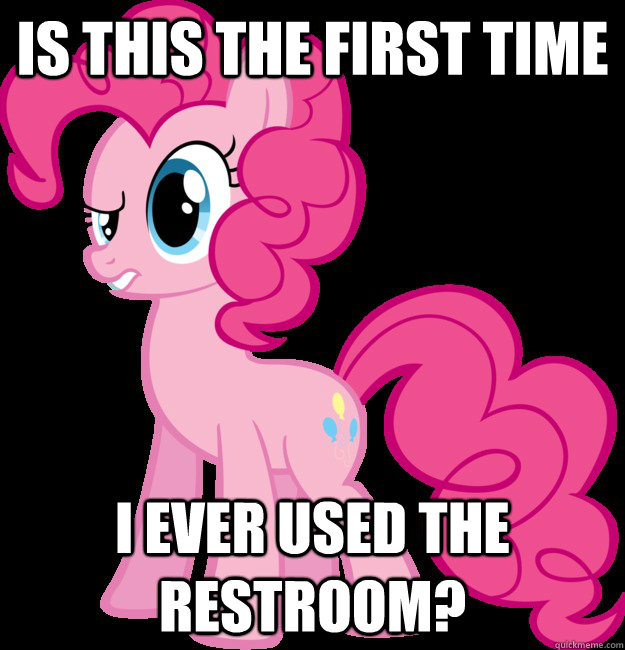 is this the first time I ever used the restroom? - is this the first time I ever used the restroom?  are pony potties cannon
