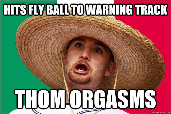 Hits fly ball to warning track tHom orgasms - Hits fly ball to warning track tHom orgasms  Not-Fluent Neil