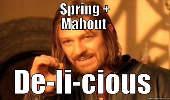               SPRING +              MAHOUT DE-LI-CIOUS Boromir