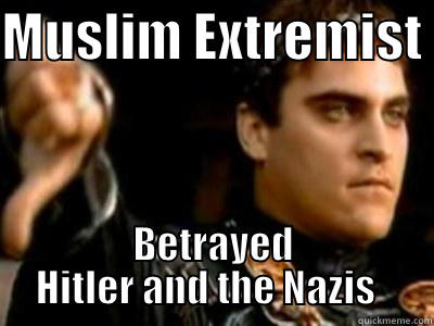 MUSLIM EXTREMIST  BETRAYED HITLER AND THE NAZIS   Downvoting Roman