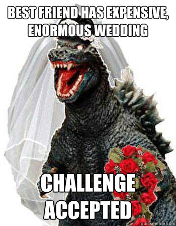 best friend has expensive, enormous wedding challenge accepted - best friend has expensive, enormous wedding challenge accepted  Bridezilla