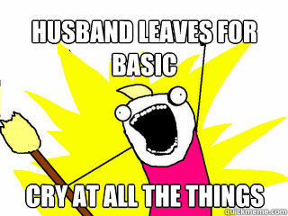 Husband Leaves for basic Cry at all the things  All The Things
