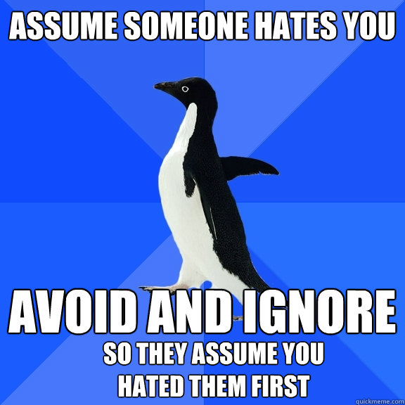 Person Ignoring Someone