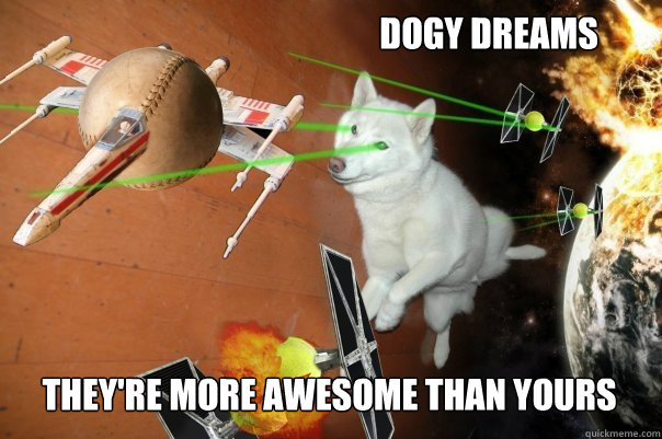 Dogy Dreams they're more awesome than yours - Dogy Dreams they're more awesome than yours  Dog Dreams about star wars