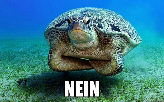  Nein  Disappointed Sea Turtle
