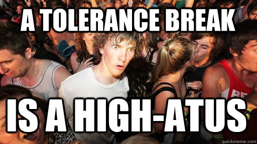 A Tolerance break Is a high-atus   Sudden Clarity Clarence