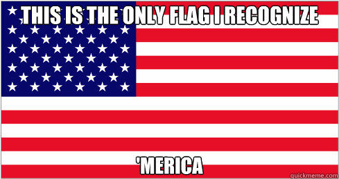 This is the only flag I recognize 'MERICA  