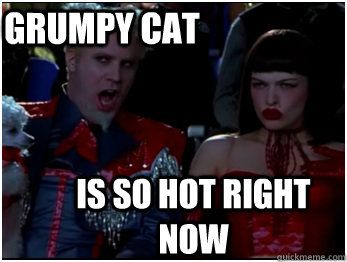is so hot right now grumpy cat - So Hot Mugatu - quickmeme