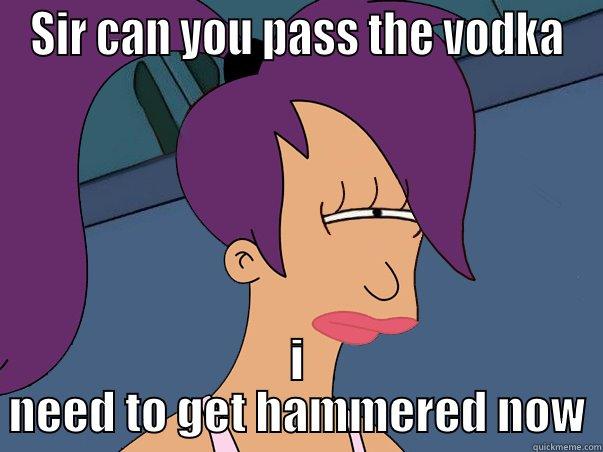 SIR CAN YOU PASS THE VODKA I NEED TO GET HAMMERED NOW Leela Futurama